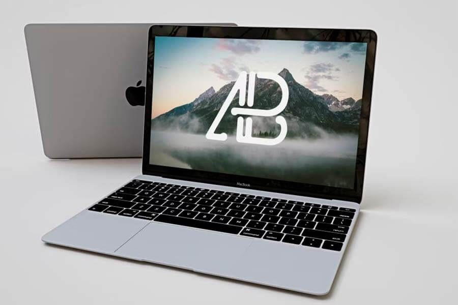 Realistic Apple MacBook Mockup