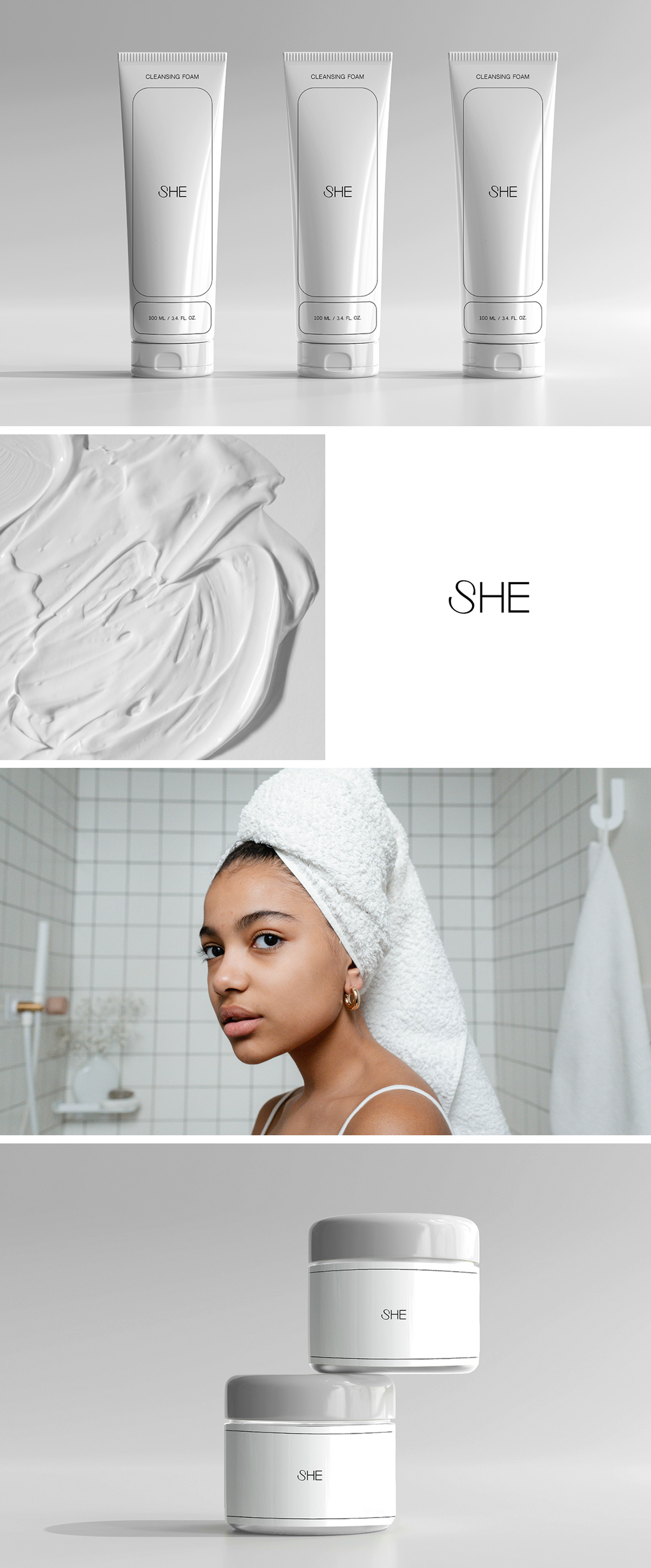 SHE — brand identity by Valeria Polyakova
