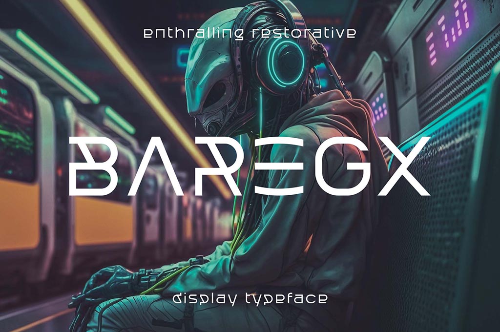 Baregx Futuristic Font