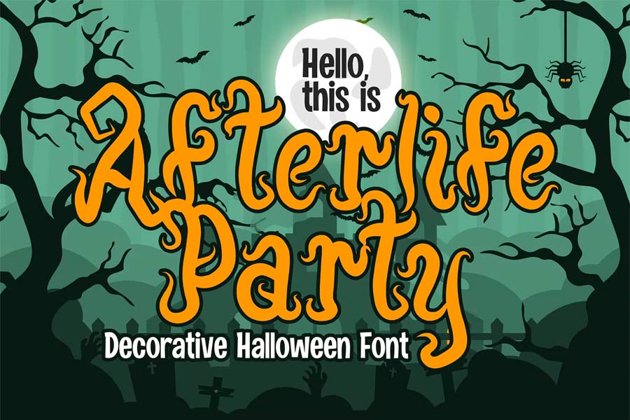 Afterlife Party — Halloween Font