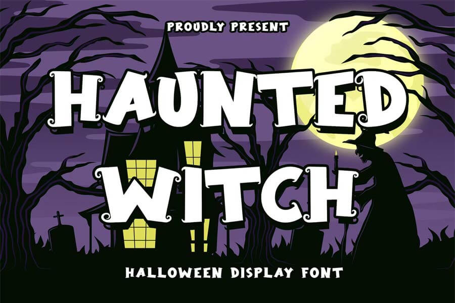 HauntedWitch — Halloween Display Font