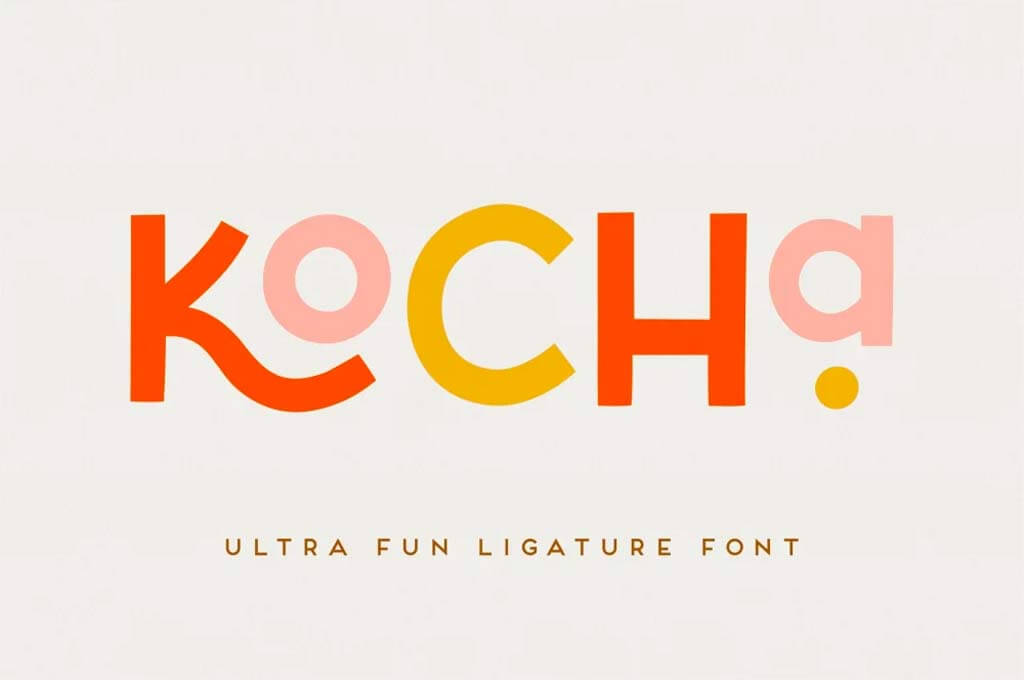 Kocha — Playful Ligature Font