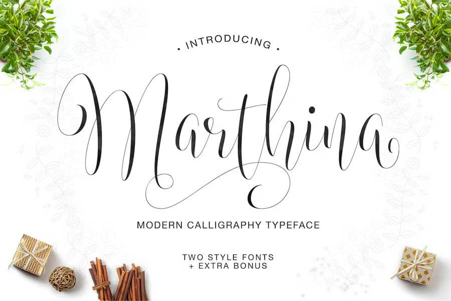 Marthina Script — Two Style