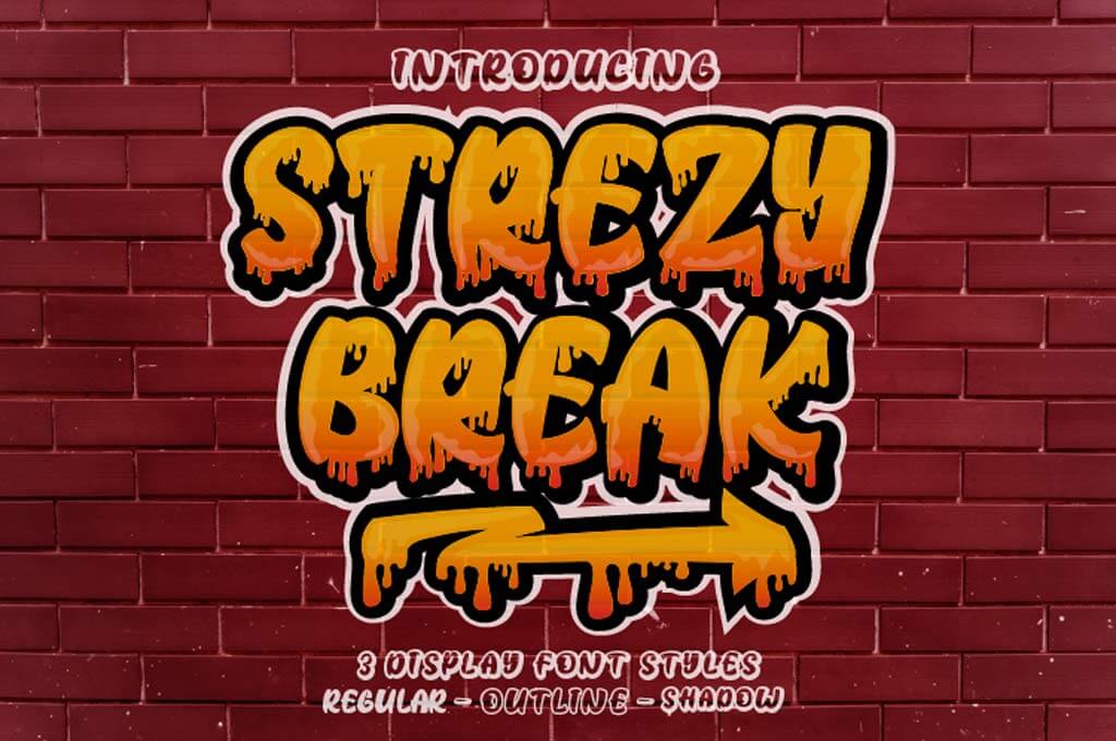 Strezy Break Font