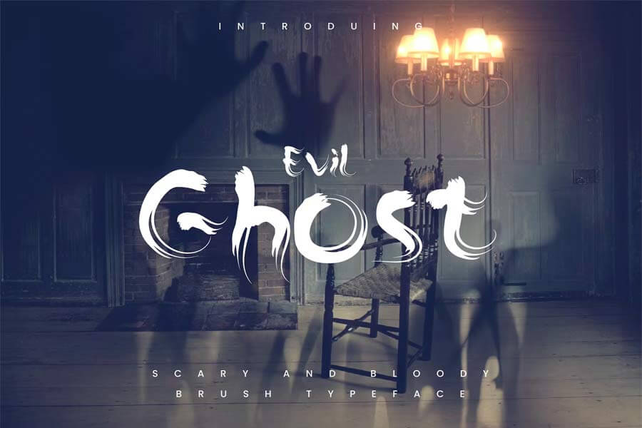 The Ghost — Haunted Display Typeface