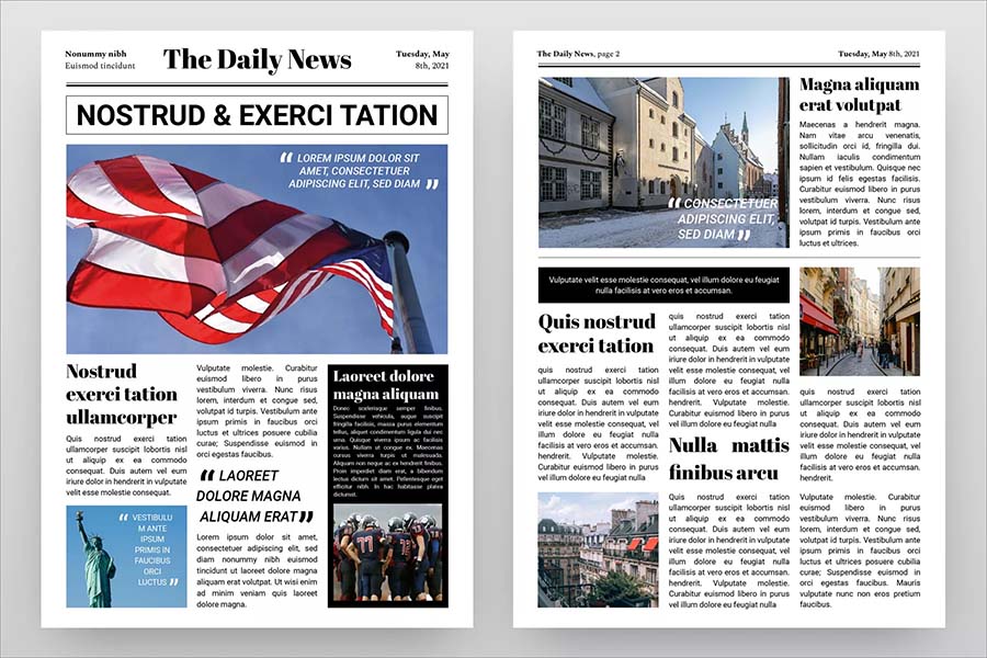 16 Free Newspaper Templates for Google Docs and PowerPoint The Designest