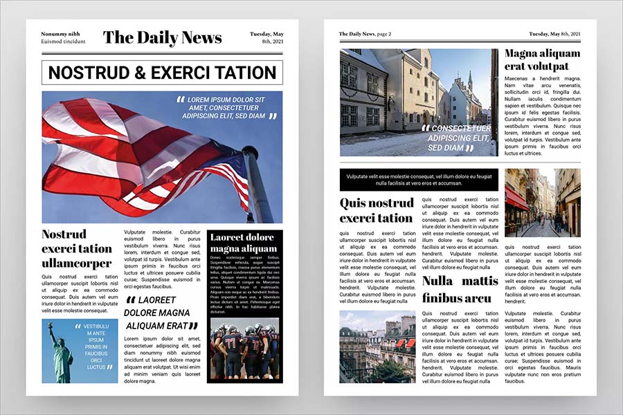 16 Free Newspaper Templates For Google Docs And PowerPoint The Designest