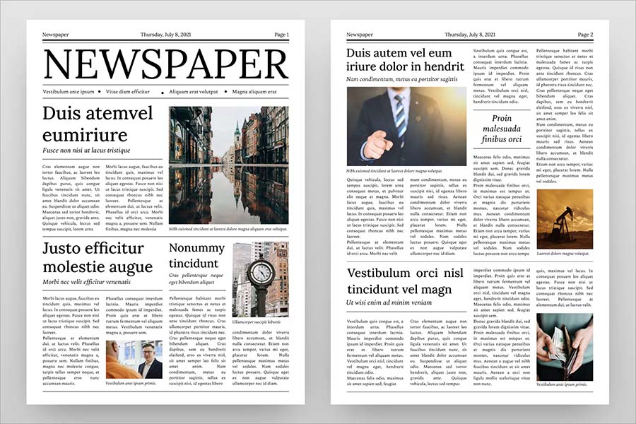 free newspaper template google docs