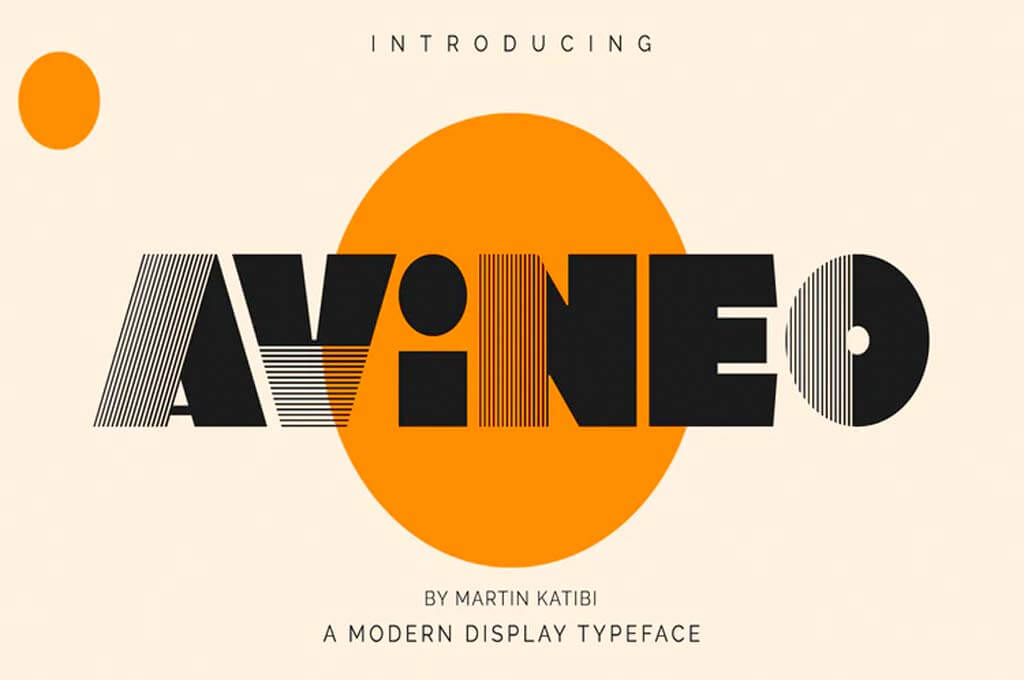 Avineo — Modern Display Typeface
