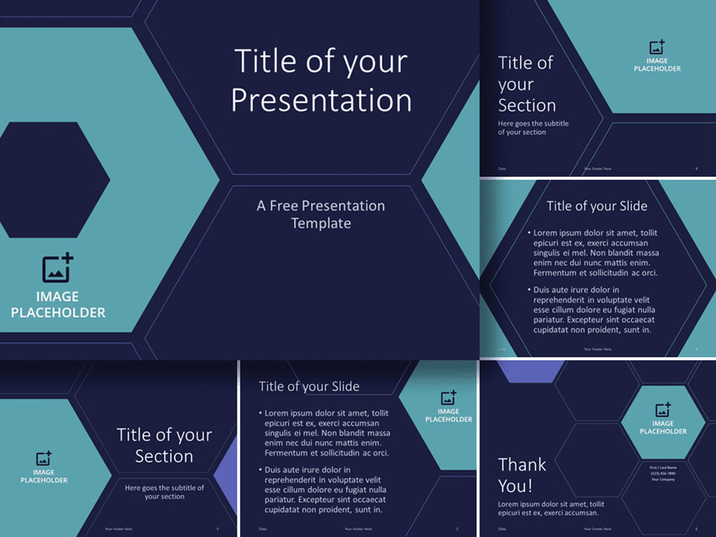 Free Beehive Tech Template for Presentation