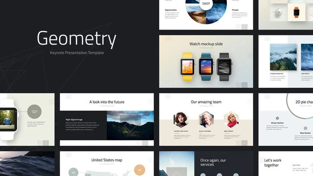 Free Geometry Template for Presentation