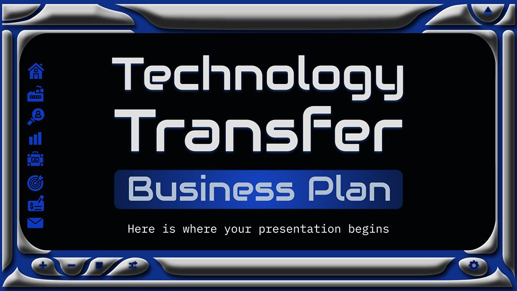 Free Technology Transfer Business Plan Template for Presentation