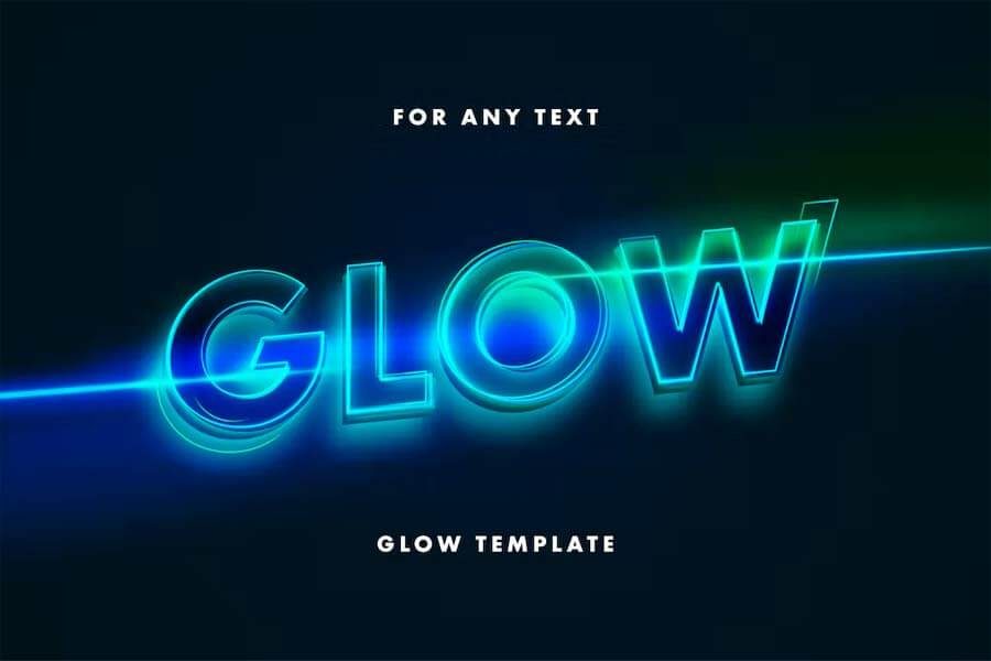 Glow: Neon Lettering Text Effect