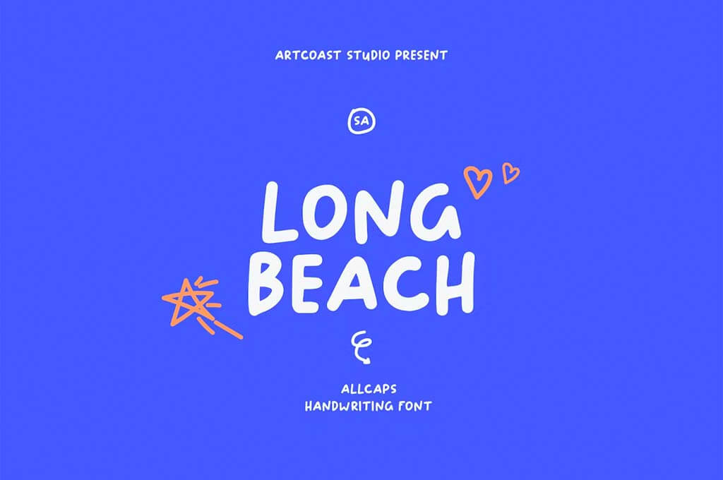 Long Beach — Handwriting Font