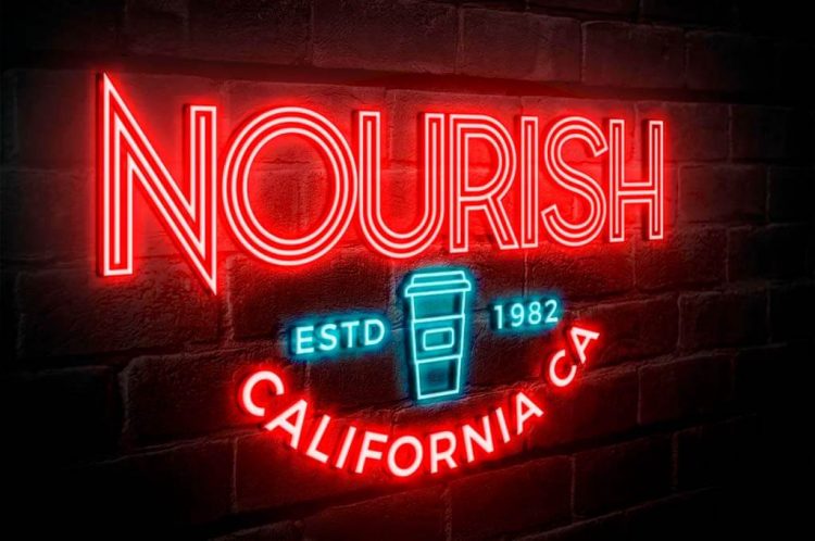 25+ Best Neon Sign Mockup Templates - The Designest