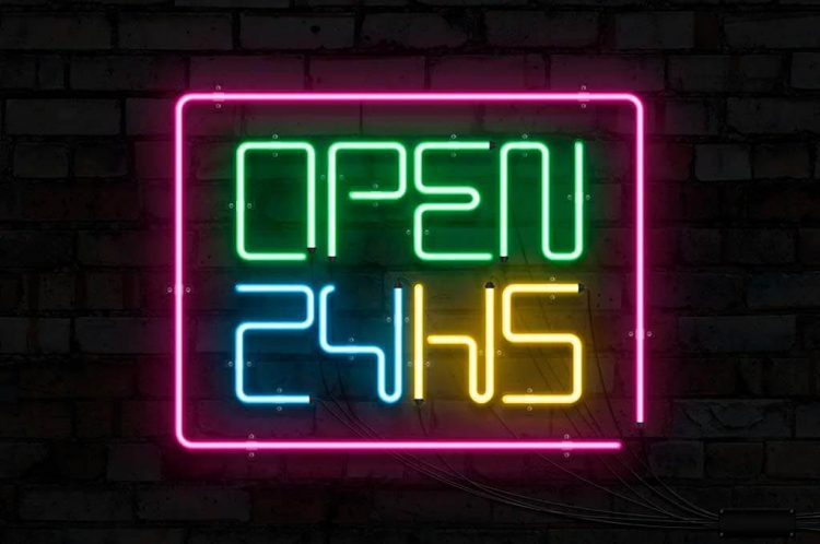25+ Best Neon Sign Mockup Templates - The Designest