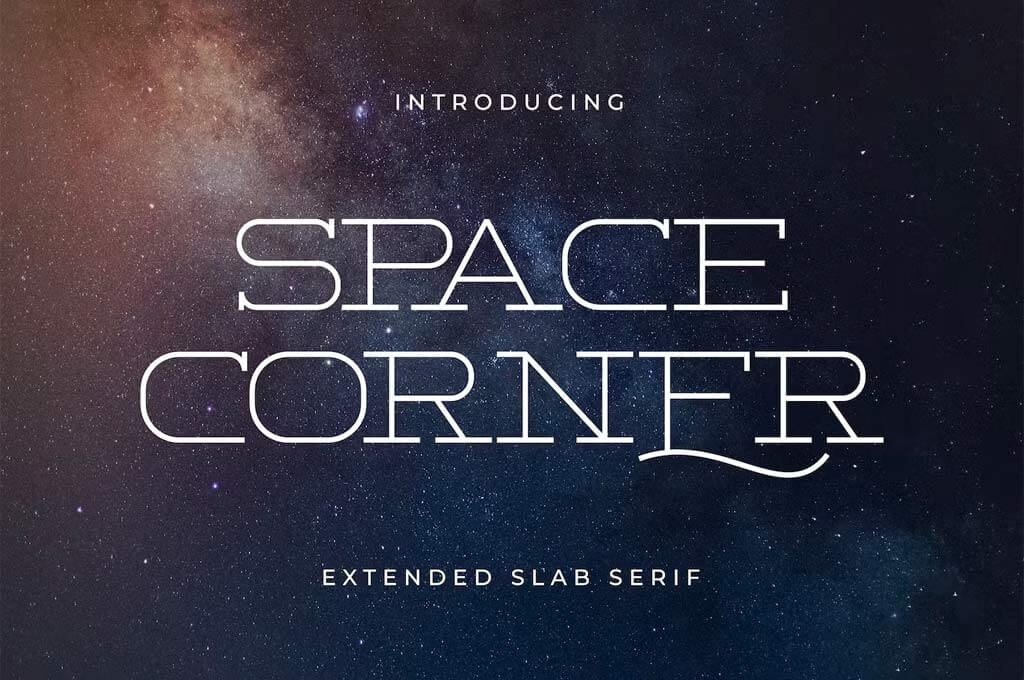 Space Corner — Extended Slab Serif
