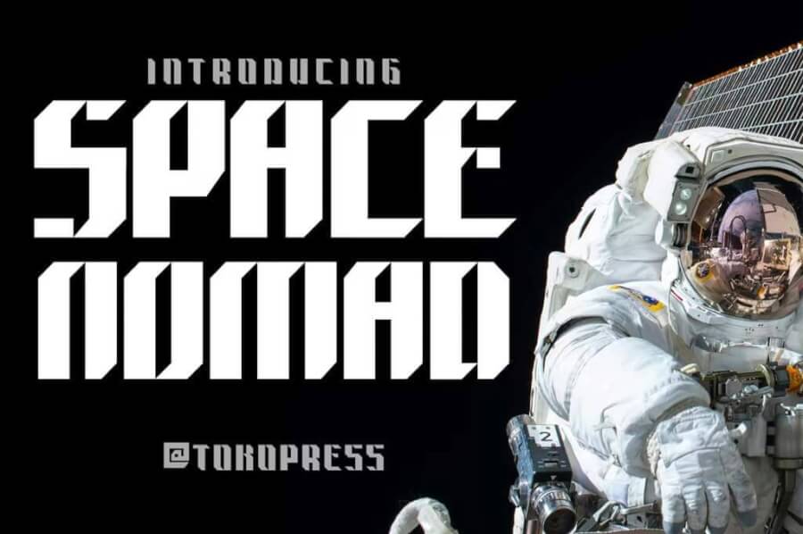 Space Nomand — Techno Sporty Font