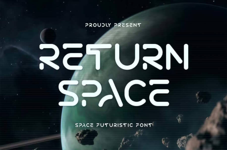 Return Space — Space Futuristic Font