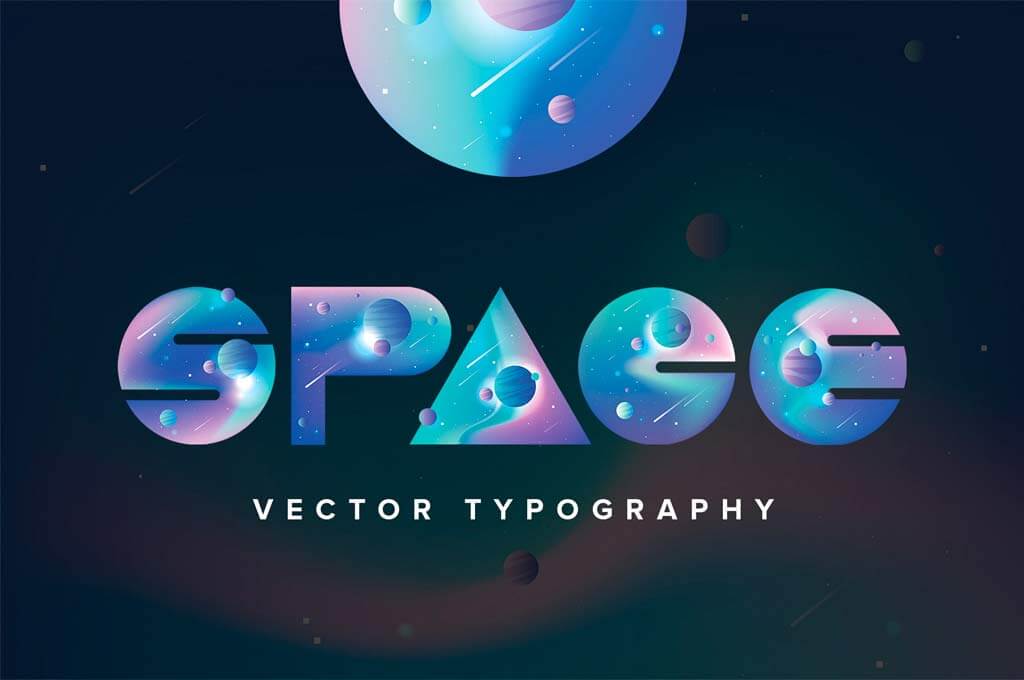 Space Vector Typography