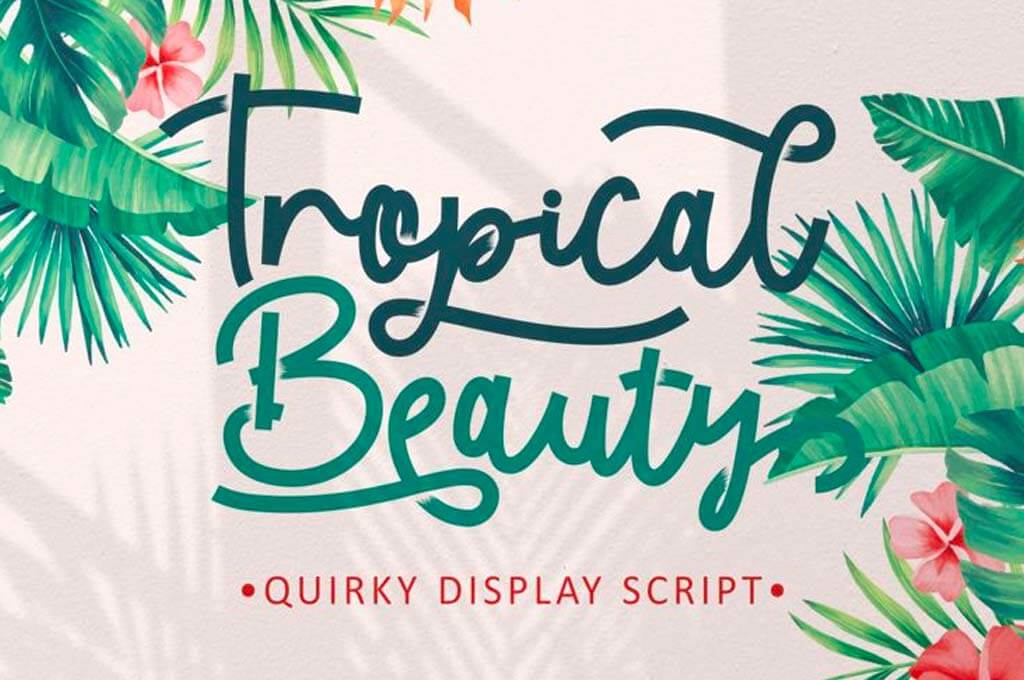 Tropical Beauty Font