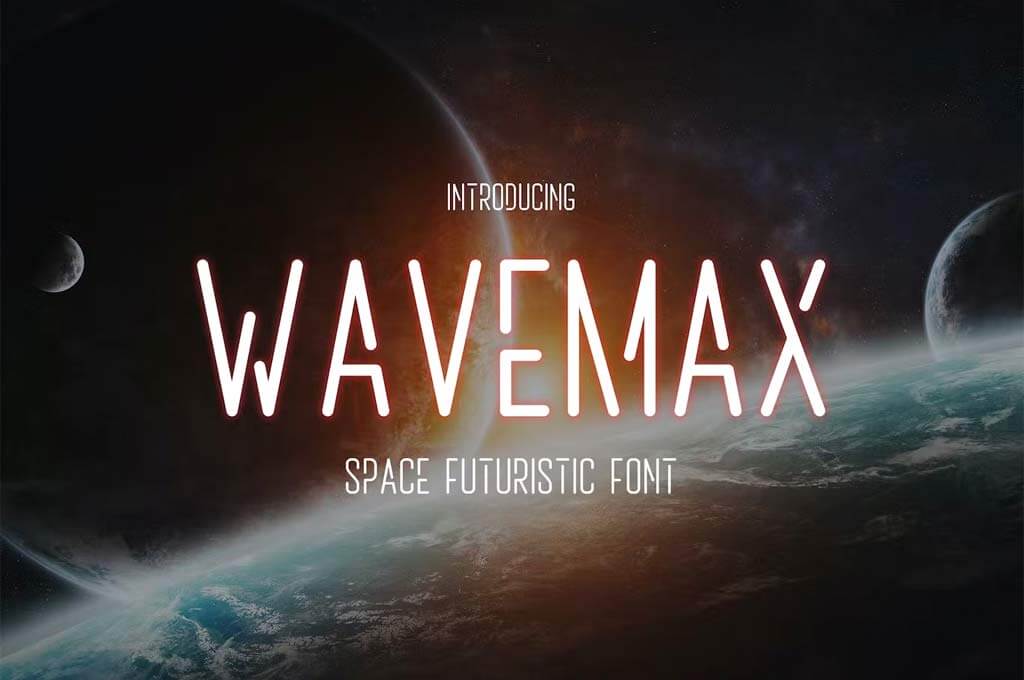Wavemax — Space Futuristic Font