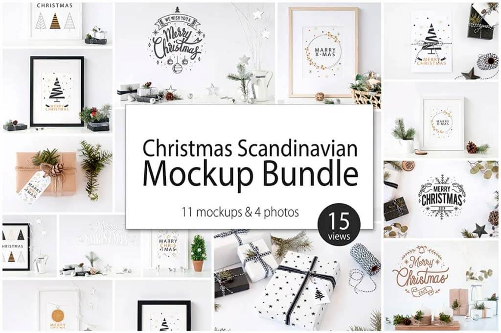 Christmas Scandinavian Mockup Collection