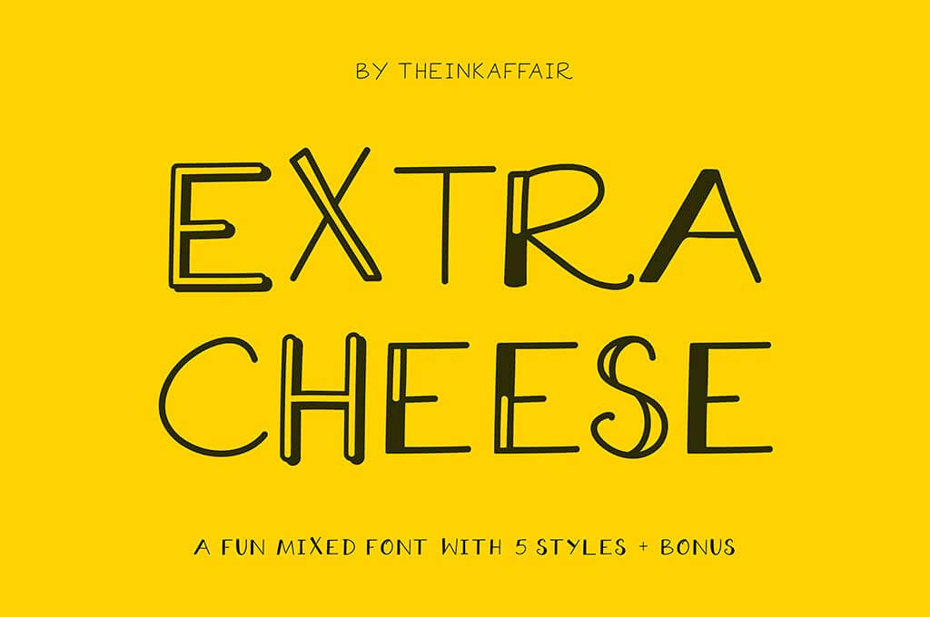 Extra Cheese Font Collection