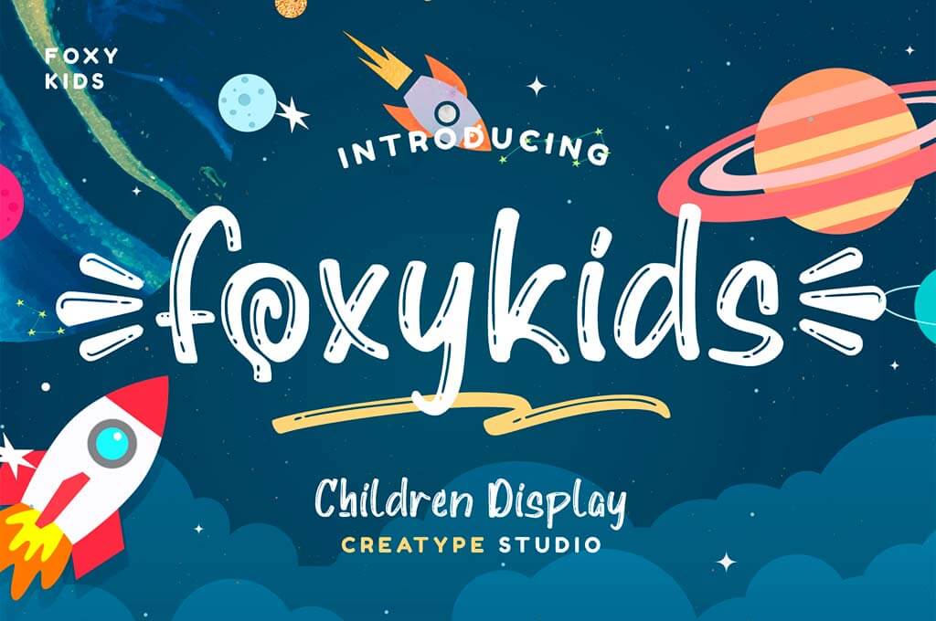 Foxykids Display Kids — Free Font