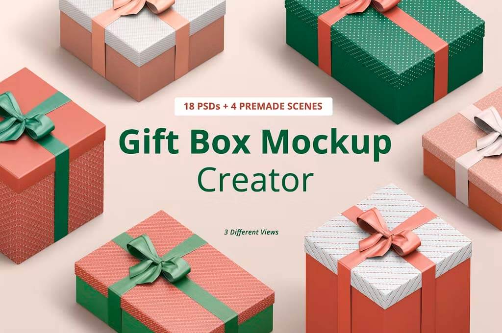 Gift Box Mockup Creator