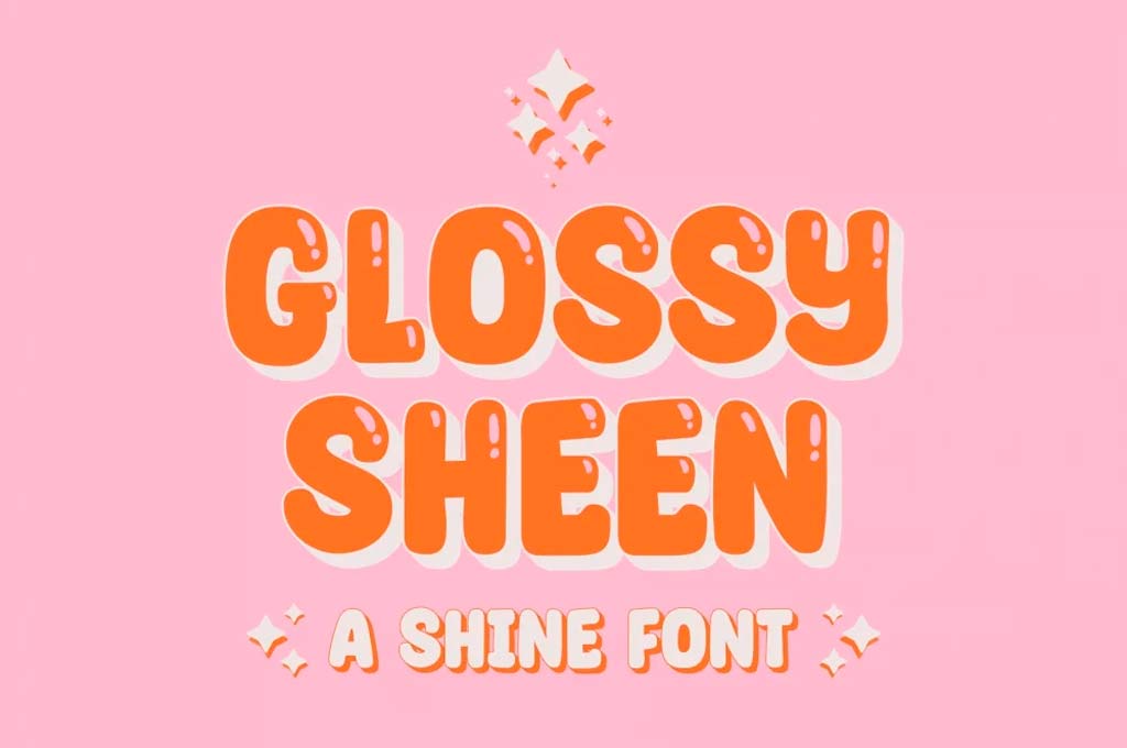 Glossy Sheen – A Shine Font