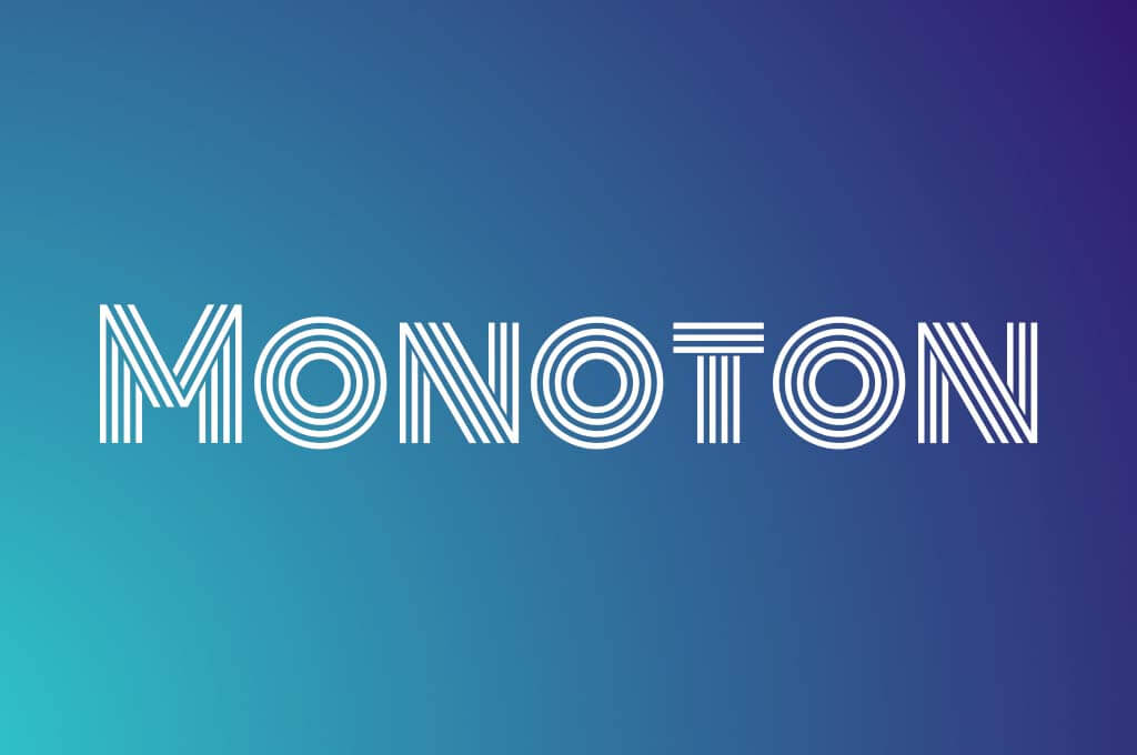 Monoton Font