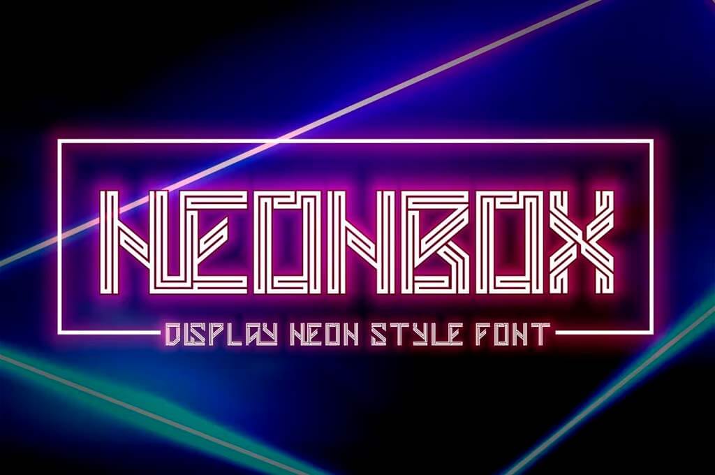 Neonbox — Display Neon Style Font