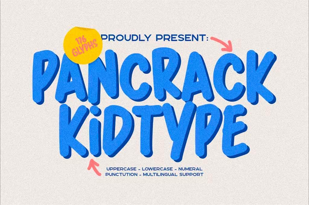 Pancrack Kidtype Font