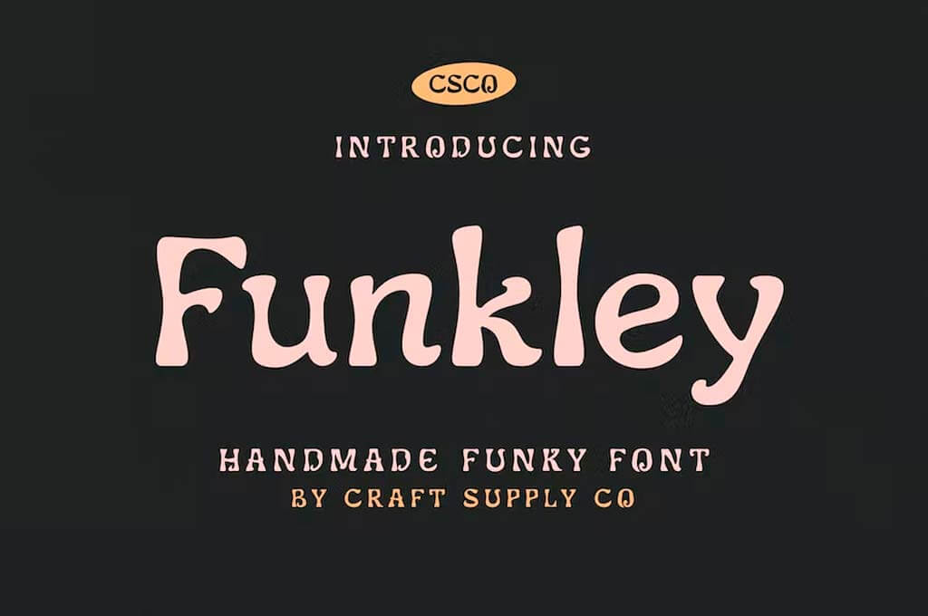 Funkley — Handmade Funky Font