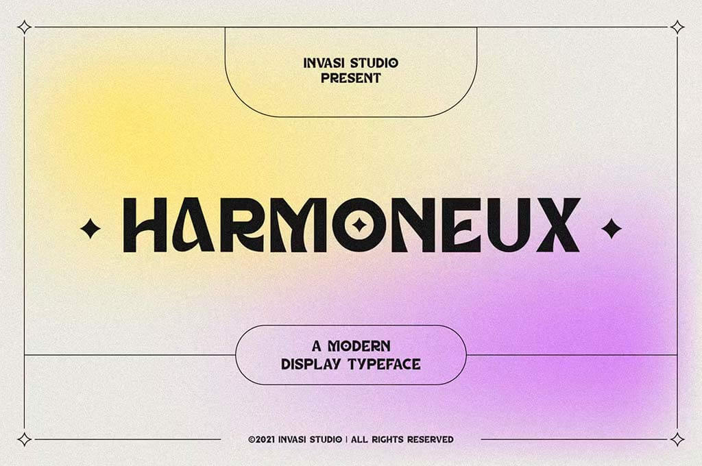 Harmoneux | Modern Display Typeface