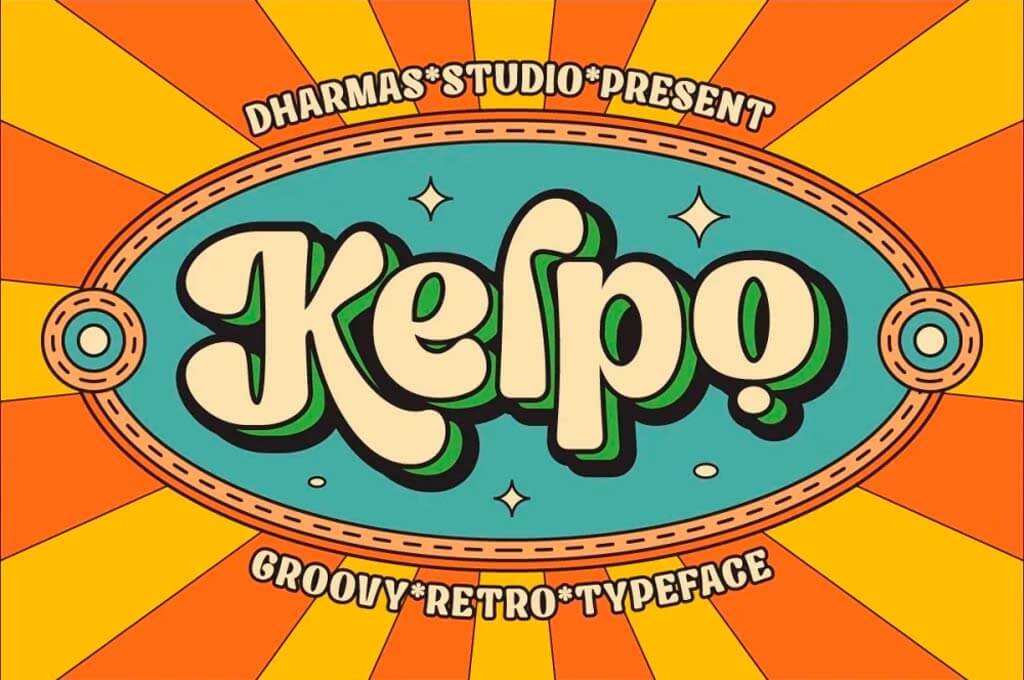 Kelpo — Groovy Retro Typeface