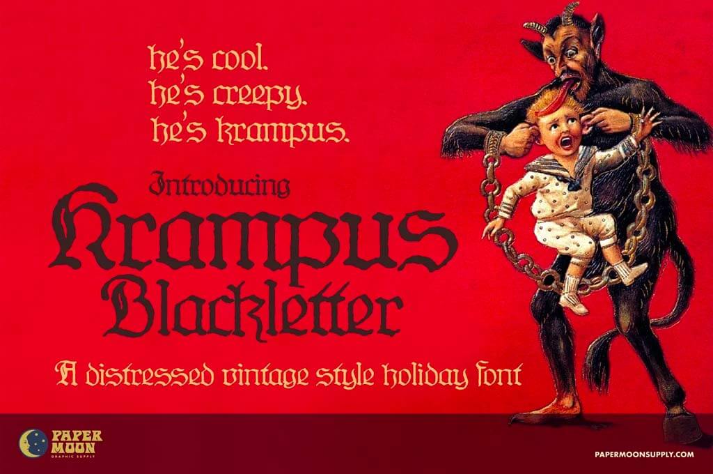 Krampus Blackletter