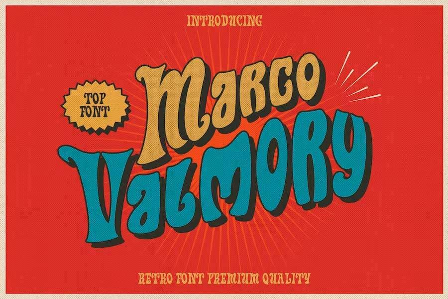Marco Valmory — Fun Retro Font