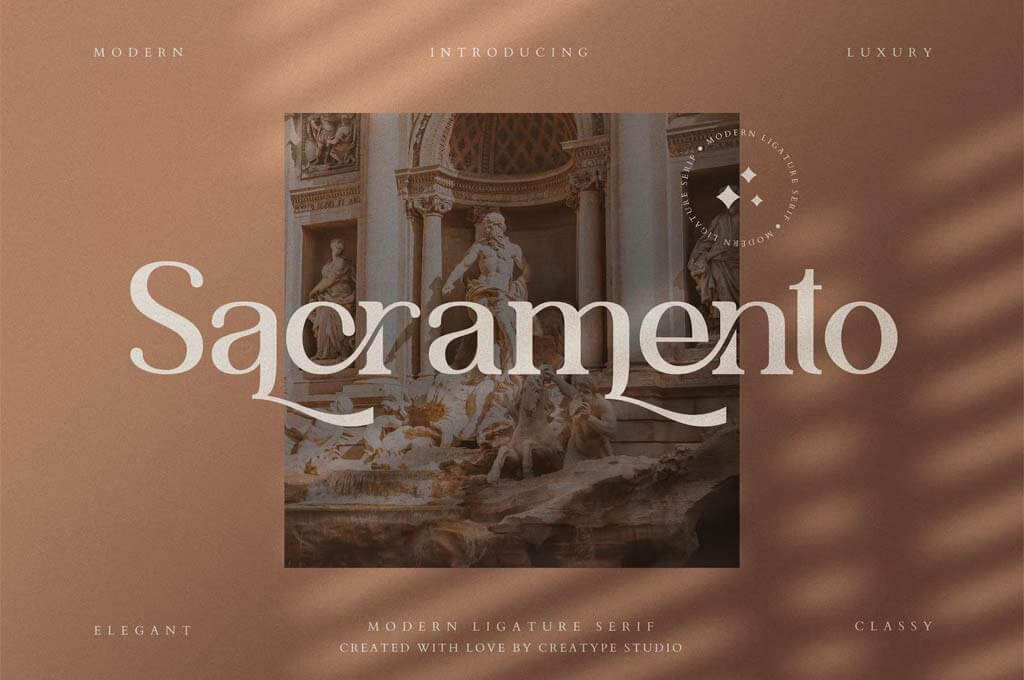 Sacramento — Modern Ligature Serif