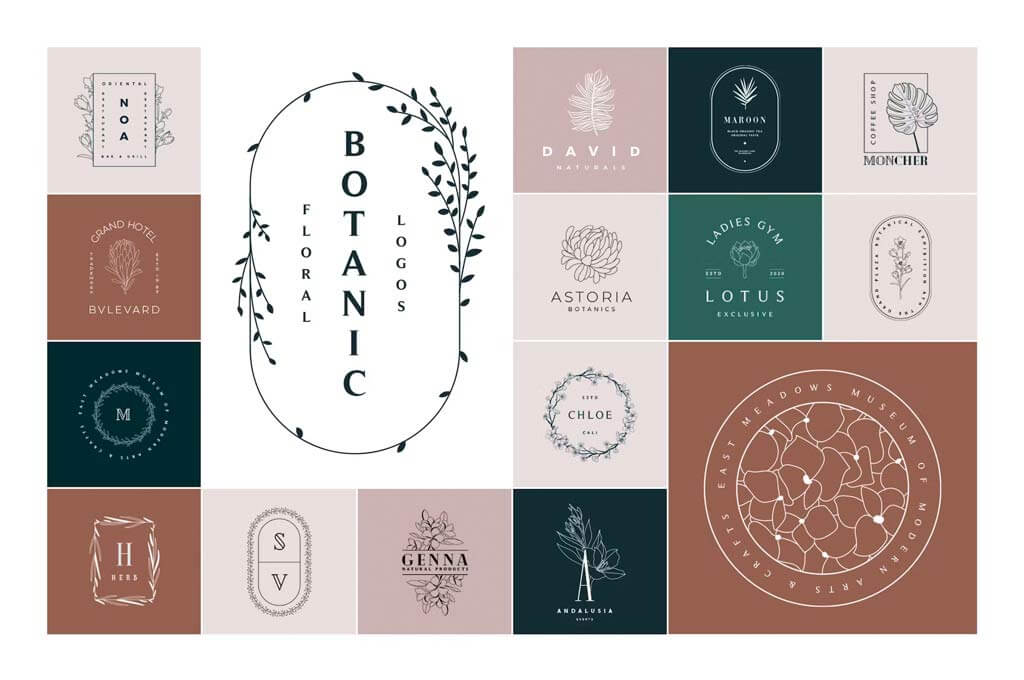 50 Botanical & Floral Logos