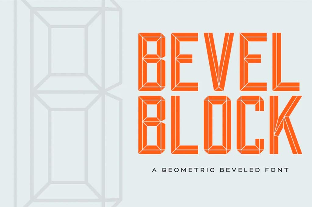 Bevel Block Font