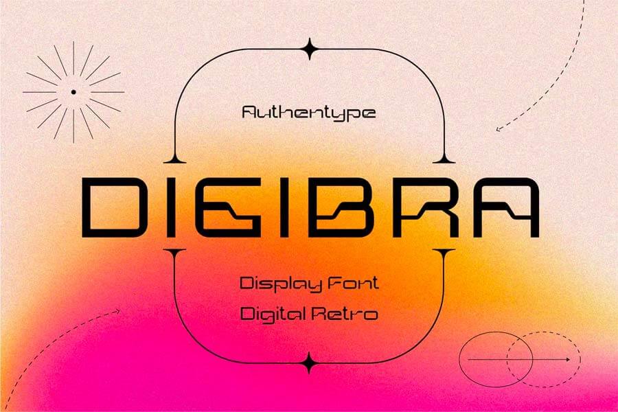 Digibra — Digital Retro Display Font