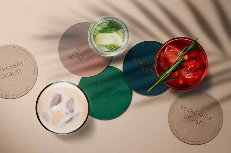 25+ Coaster Mockup Templates (Free & Paid)