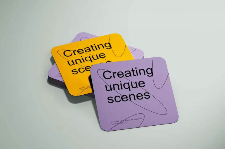 25+ Coaster Mockup Templates (Free & Paid)