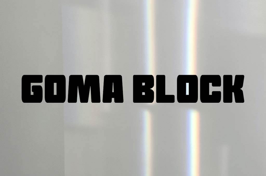 Gomma Block Font