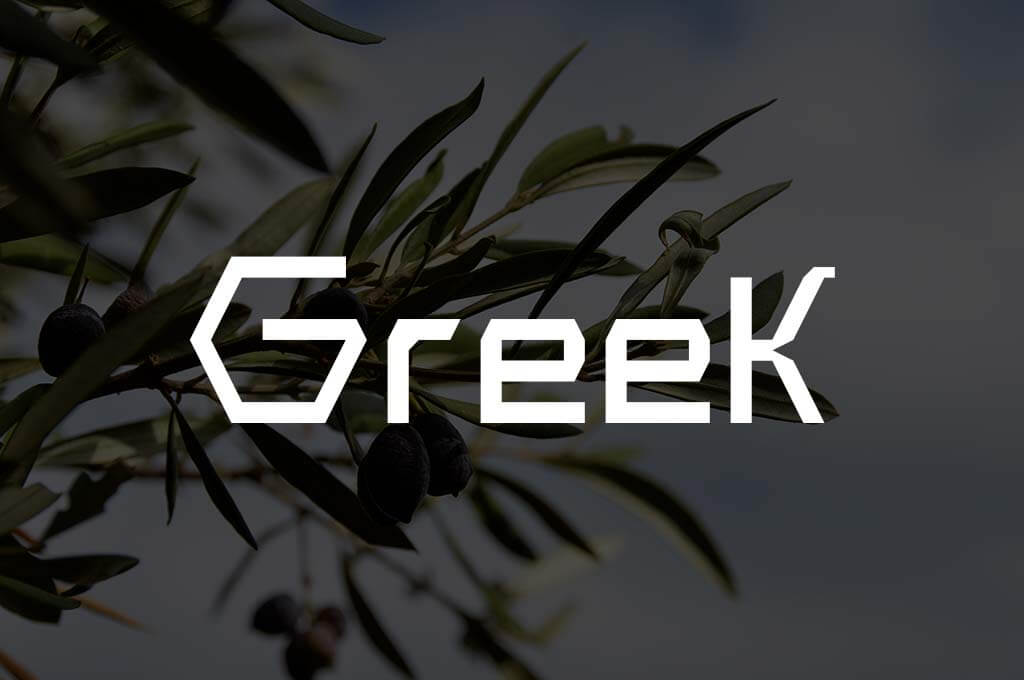 Greek Custom Font