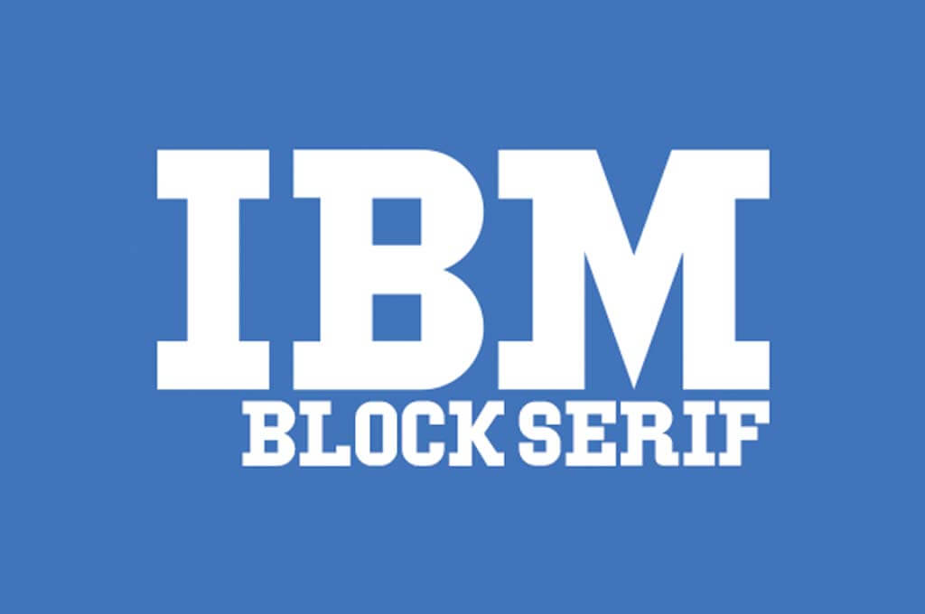 IBM Block Serif Font