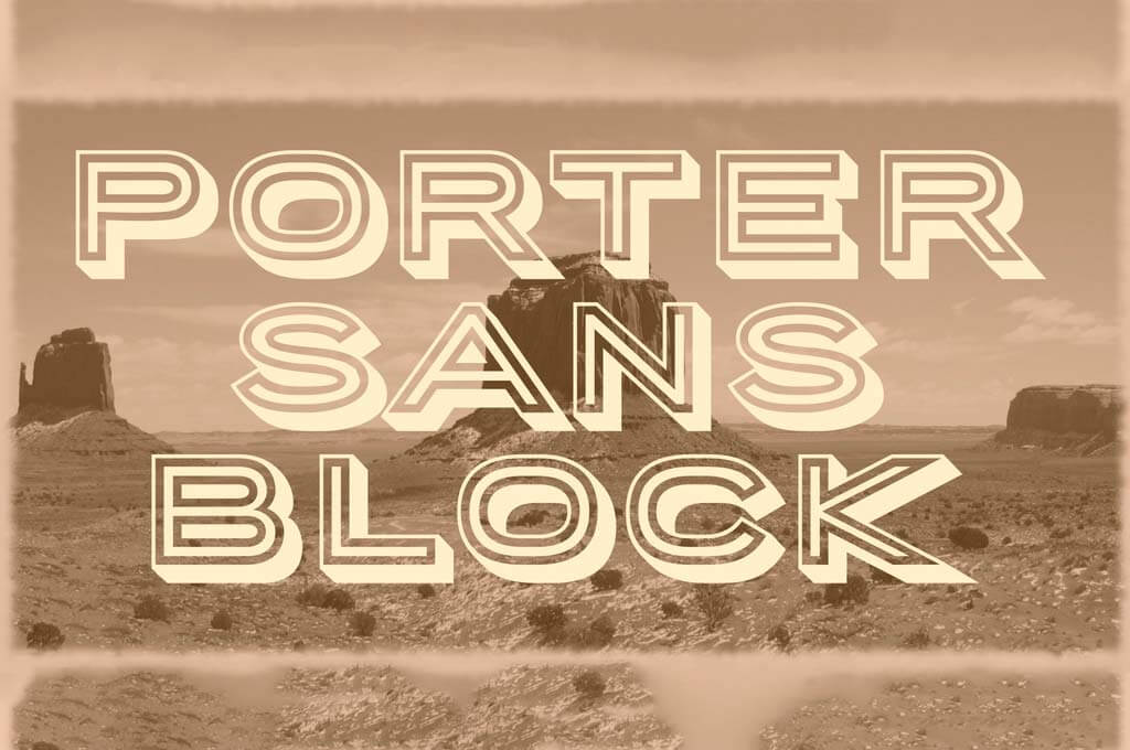 Porter Sans Block Font