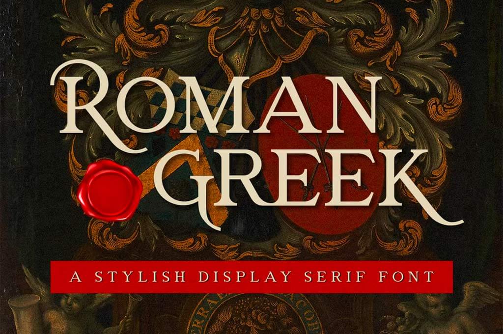 Roman Greek - Display Serif Font